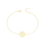 Gold Tree of Life Chain Bracelet