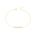 Gold ID Chain Bracelet