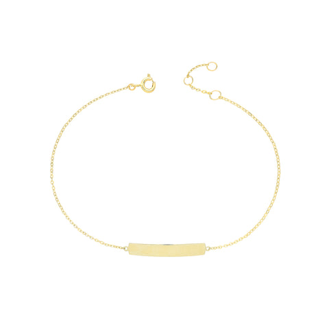 Gold ID Chain Bracelet