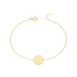 Gold Disc Chain Bracelet