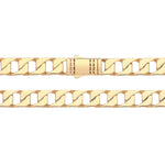 Gold Open Square Cuban Link Chain