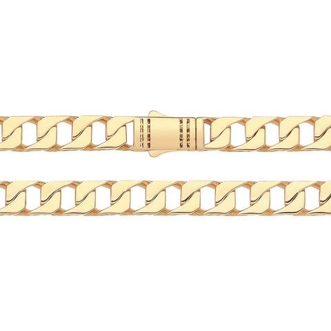 Gold Open Square Cuban Link Chain