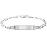 Silver Figaro ID Bracelet