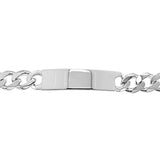 Silver Heavy Curb ID Bracelet