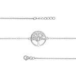 Silver Stone Set Tree of Life Bracelet