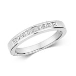 White Gold and Diamond Half Eternity Ring