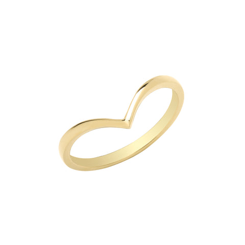 Gold Wishbone Ring