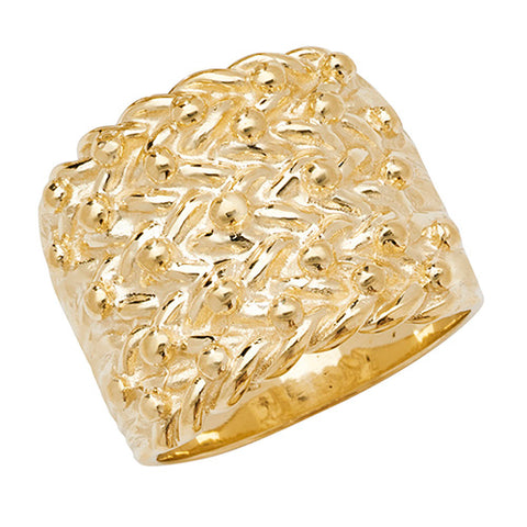 Yellow Gold Keeper Ring